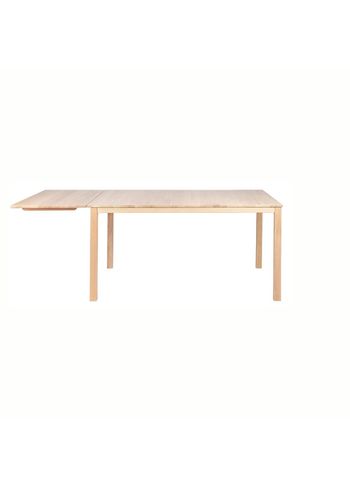 Haslev Møbelsnedkeri - Spisebord - Klassik Dining Table - White Oiled Oak w/1 Leaf