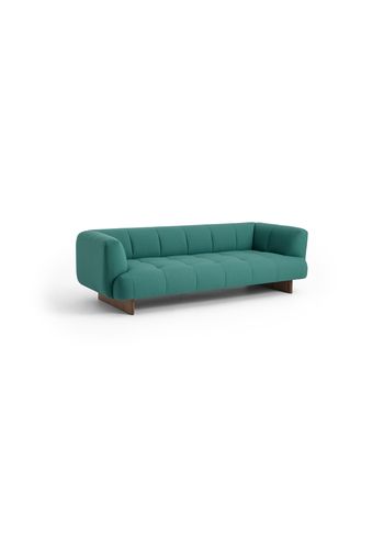 HAY - 3 Personers Sofa - Quilton Lift 3 Seater - Naveli 953 / Lacquered Walnut