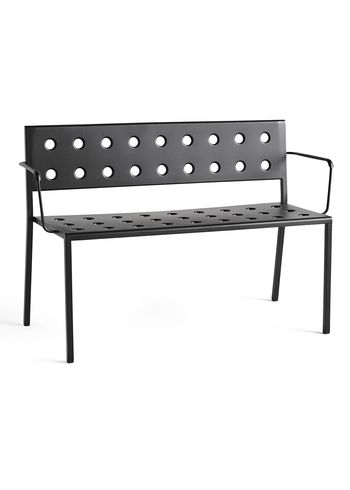 HAY - Bænk - Balcony Dining Bench w. Armrest - Anthracite