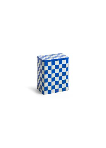 HAY - Kontejner - Tin Container - Large - Blue and off-white