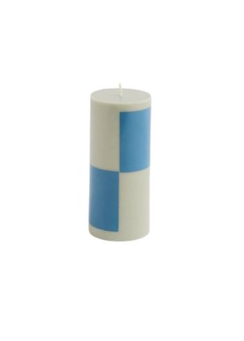 HAY - Bloková svíčka - Column Candle - Grey | Blue