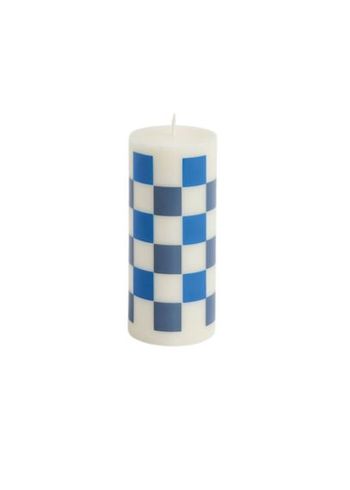 HAY - Block Candle - Column Candle - Off White | Blues