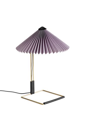 HAY - Bordlampe - MATIN Table Lamp / Small - Lavender / Polished Brass