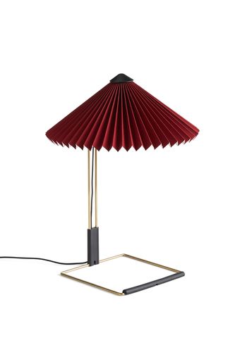 HAY - Bordlampe - MATIN Table Lamp / Small - Oxide Red / Polished Brass