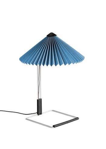 HAY - Bordlampe - MATIN Table Lamp / Small - Placid Blue / Mirror Plated