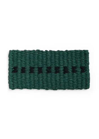 HAY - Fußmatte - Coco Door Mat - Dot - Dark green and black