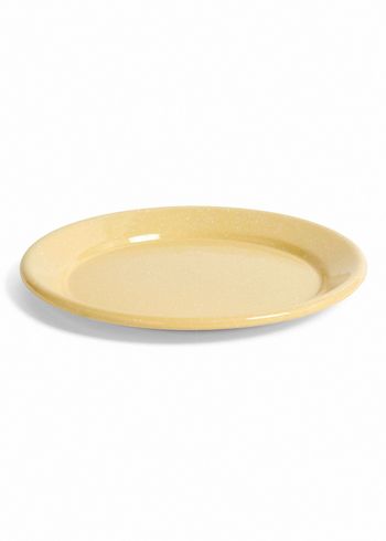 HAY - Fad - Enamel - Plate - Dusty Yellow - Dinner Plate