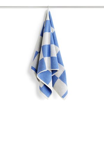 HAY - Handdoek - Check Hand Towel - Sky Blue