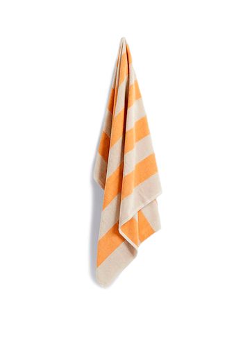 HAY - Handdoek - Frotté Stripe Hand Towel - Warm Yellow