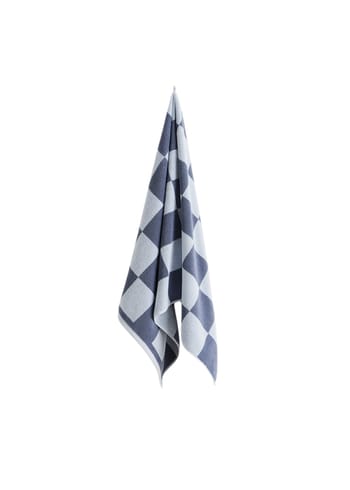 HAY - Serviette de toilette - Check Bath Towel - Steel Blue