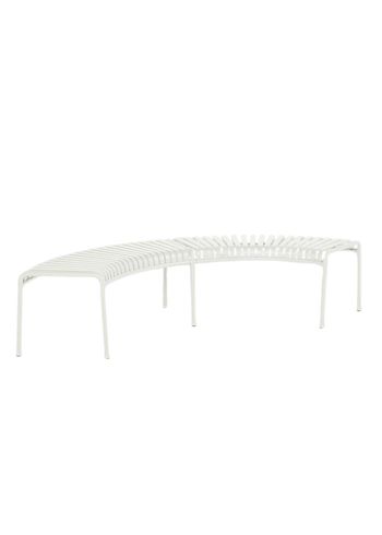 HAY - Banco de jardín - Palissade park bench - incl. middle leg - Cream White