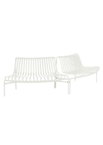 HAY - Banco de jardín - Palissade park dining bench out-out - Cream White