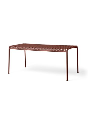 HAY - Garden table - PALISSADE / Table - Large - Iron Red