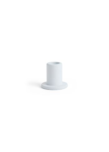 HAY - Trädgårdssoffa - Tube Candleholder Concrete - Small - Light blue