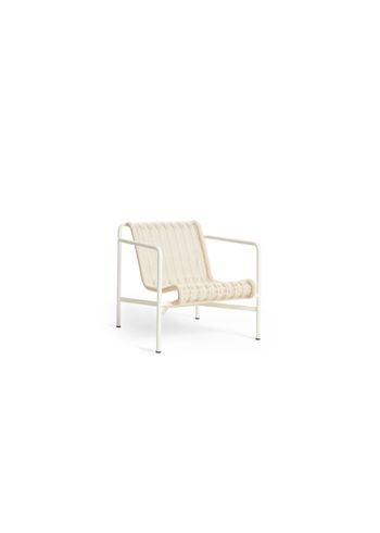 HAY - Gartenstuhl - Palissade Cord Lounge Chair Low - Cream White