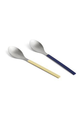 HAY - Servierlöffel - MVS Serving Spoon - Dark blue and yellow