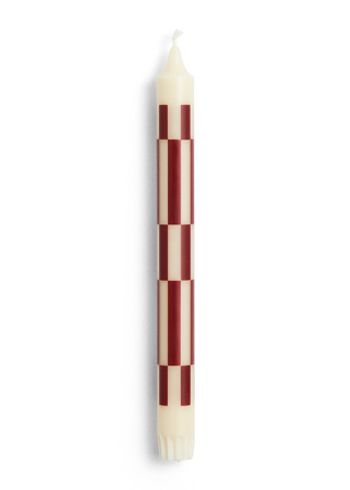 HAY - Svíčky - Pattern Candle - Off White | Brown