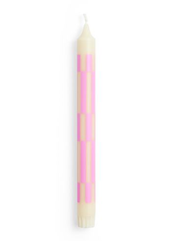 HAY - - Pattern Candle - Off White | Pink