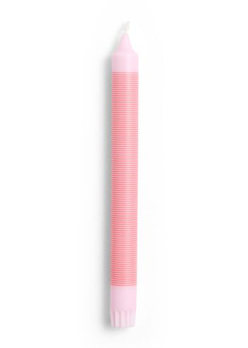 HAY - Svíčky - Pattern Candle - Pink | Red Thin Stripe