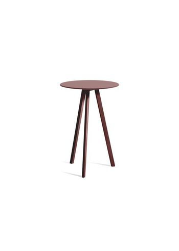 HAY - Højbord - CPH20 2.0 High Table - Burgundy Linoleum / Bordeaux Lacquered Oak