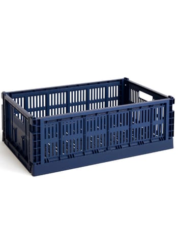 HAY - Boxes - Colour Crate Recycled - Dark Blue - Large