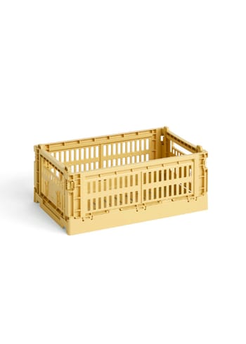 HAY - Caixas - Colour Crate Recycled - Dusty Yellow