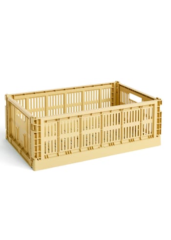 HAY - Caixas - Colour Crate Recycled - Golden Yellow - Large
