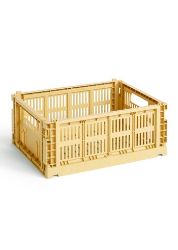HAY - Caixas - Colour Crate Recycled - Golden Yellow - Medium