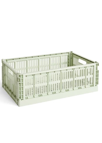 HAY - Caixas - Colour Crate Recycled - Mint - Large