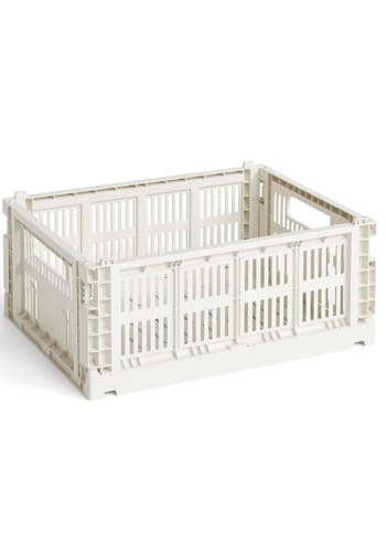 HAY - Boxen - Colour Crate Recycled - OFF-WHITE - Medium