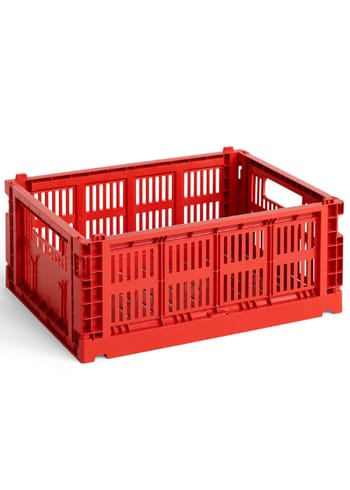 HAY - Boxen - Colour Crate Recycled - Red - Medium