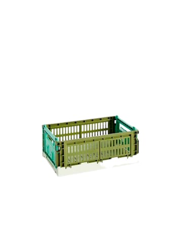 HAY - Boxen - Hay Colour Crate Mix - Olive/Dark Mint - Small