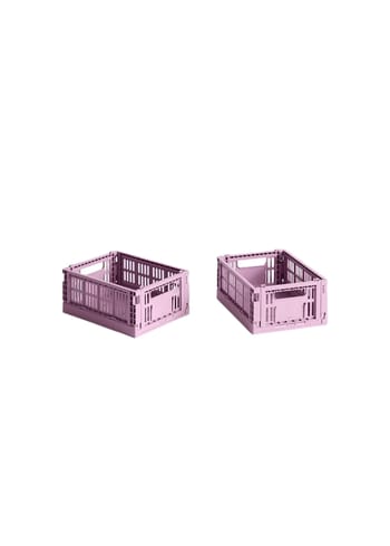 HAY - Boxes - Hay Colour Crate Mini - Set of 2 - Dusty rose