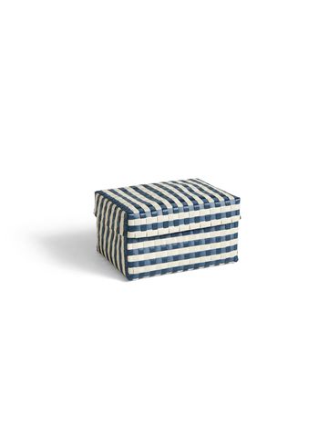 HAY - Boxes - Maxim Stripe Box - Blue/Sand