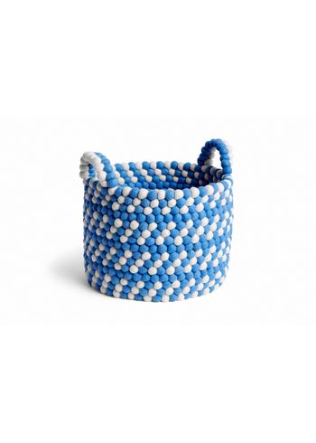 HAY - Mand - Bead Basket - Blue Dash w/ Handles