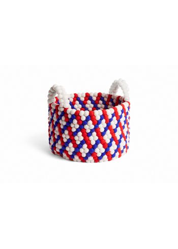 HAY - Mand - Bead Basket - Red Basket Weave w/ Handles