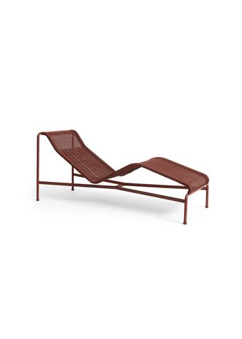 HAY - Lounge sofa - Palissade Cord Chaise Longue - Iron Red