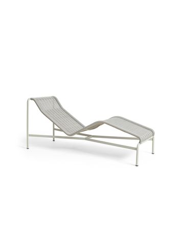 HAY - Pohovka do obývacího pokoje - Palissade Cord Chaise Longue - Sky Grey