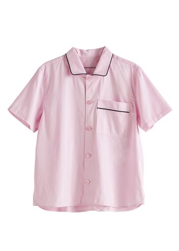 HAY - Pyjamas - Outline Pyjama Short Sleeve Shirt - Soft Pink