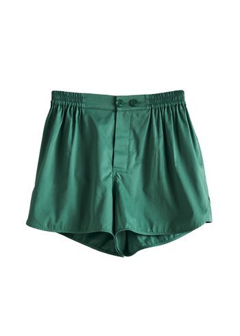 HAY - Pyjamas - Outline Pyjama Shorts - Emerald Green