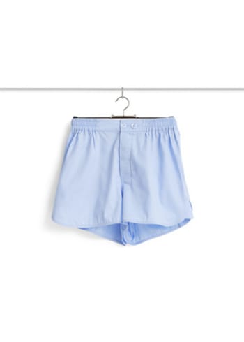 HAY - Pyjamas - Outline Pyjama Shorts - Soft Blue