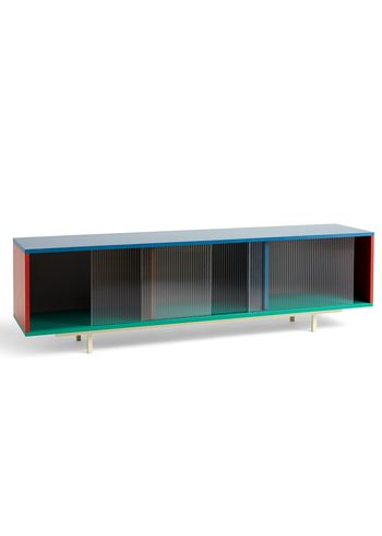 HAY - Reol - Colour Cabinet / Large - Multi /w Glass Doors