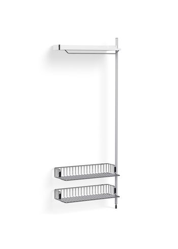 HAY - Reol - Pier System / No. 1010 - White / Clear Anodised Aluminium