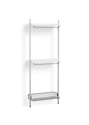 HAY - Reol - Pier System / No. 1031 - White / Clear Anodised Aluminium
