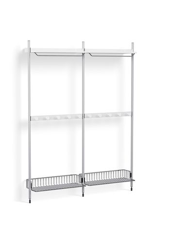 HAY - Reol - Pier System / No. 1042 - White / Clear Anodised Aluminium
