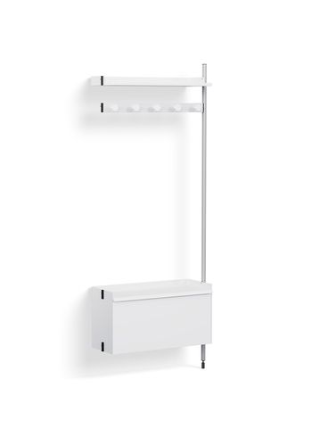 HAY - Reol - Pier System / No. 1060 - White / Clear Anodised Aluminium