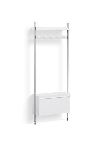 HAY - Reol - Pier System / No. 1061 - White / Clear Anodised Aluminium