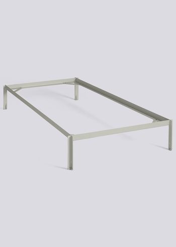 HAY - Sengeramme - Connect Bed af Leif Jørgensen - Varm grå pulverlakeret stål - Til L200 x W90 madras