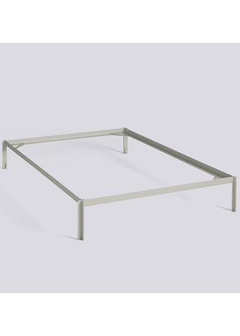 HAY - Sengeramme - Connect Bed af Leif Jørgensen - Varm grå pulverlakeret stål - Til L200 x W140 madras