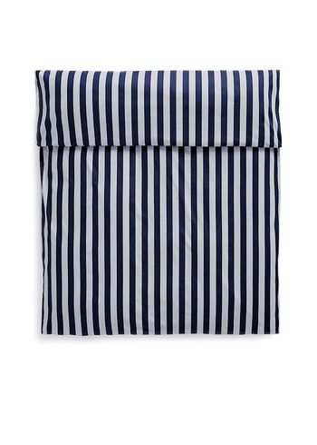 HAY - Bed Sheet - Été Duvet Cover / 140 x 220 - Midnight Blue & Light Grey